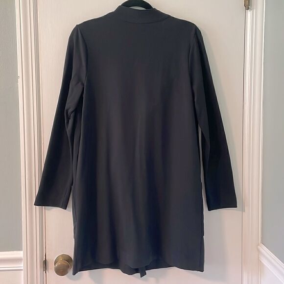 J. Jill Pure Jill black snap front soft jacket in refined French terry size S - Picture 5 of 7